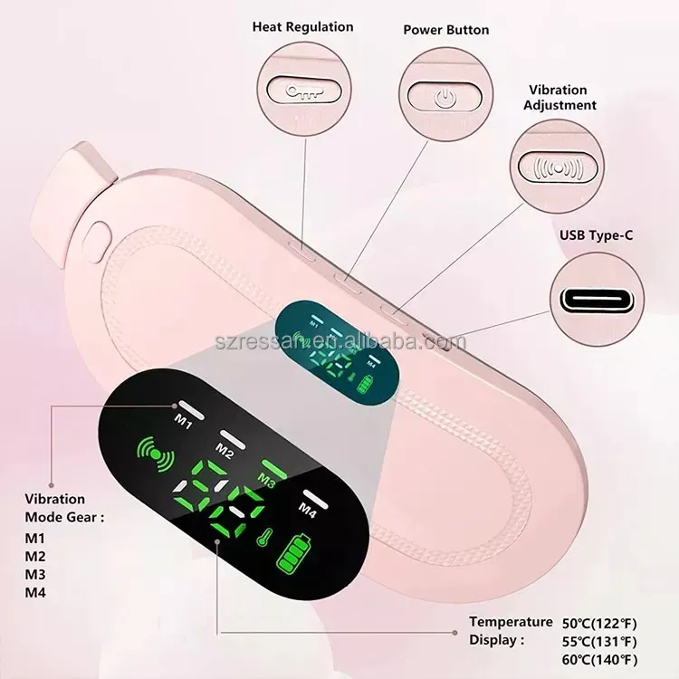 Heating Pad Women Period Pain Cramp Relief Belt | Electric Massager Machine For Women - Image 7