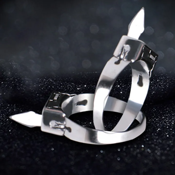 Stainless Steel Self-defense Ring With Hidden Blade – Adjustable Mini Knife Ring For Personal Safety – Wearable Concealed Protection Tool For Men & Women - Image 2